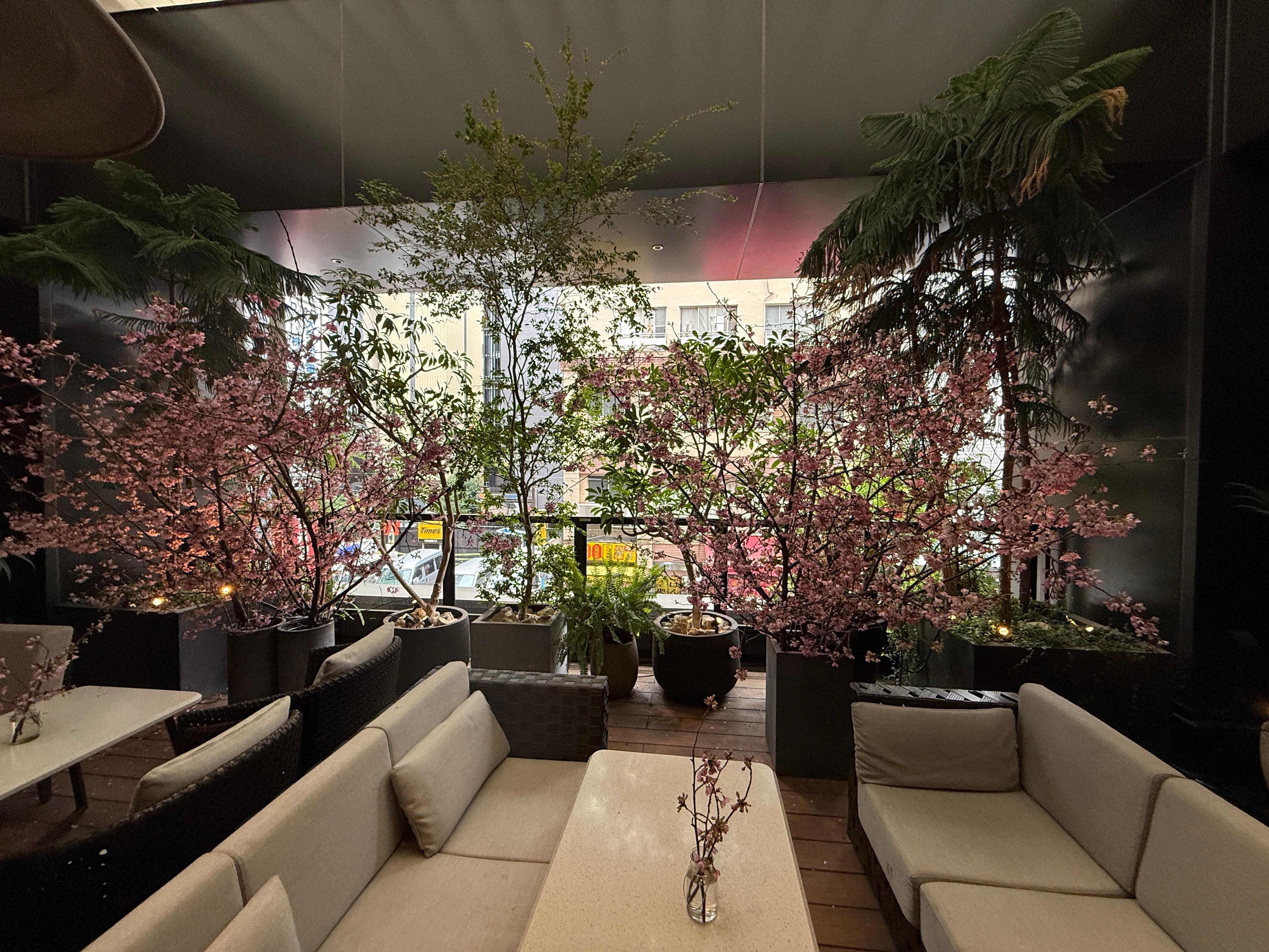 Sitting area for guests