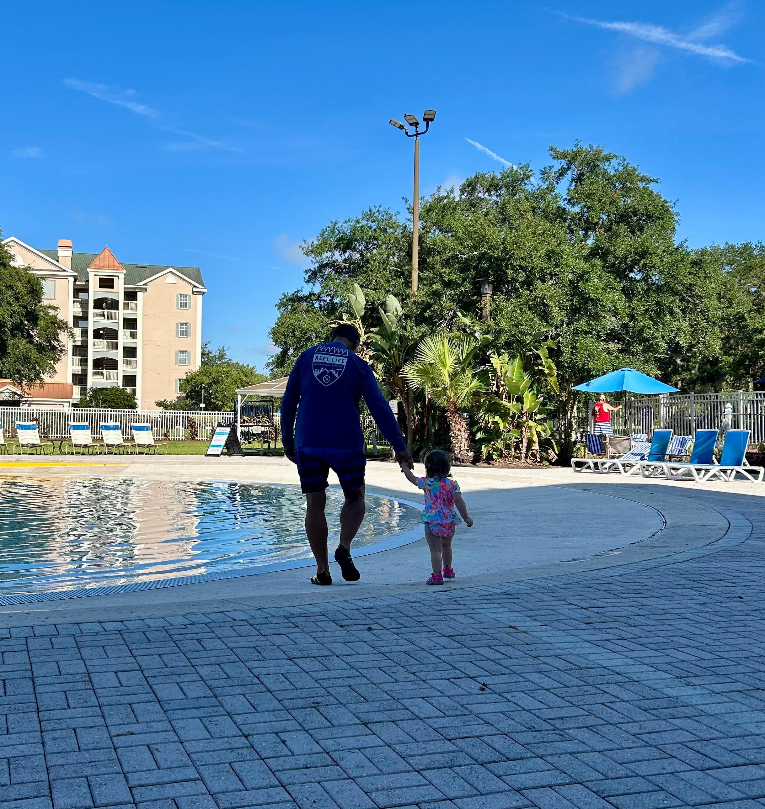 The pool was fun for all ages