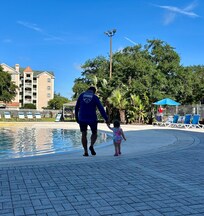 The pool was fun for all ages