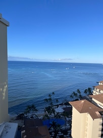 View from our ocean view room.