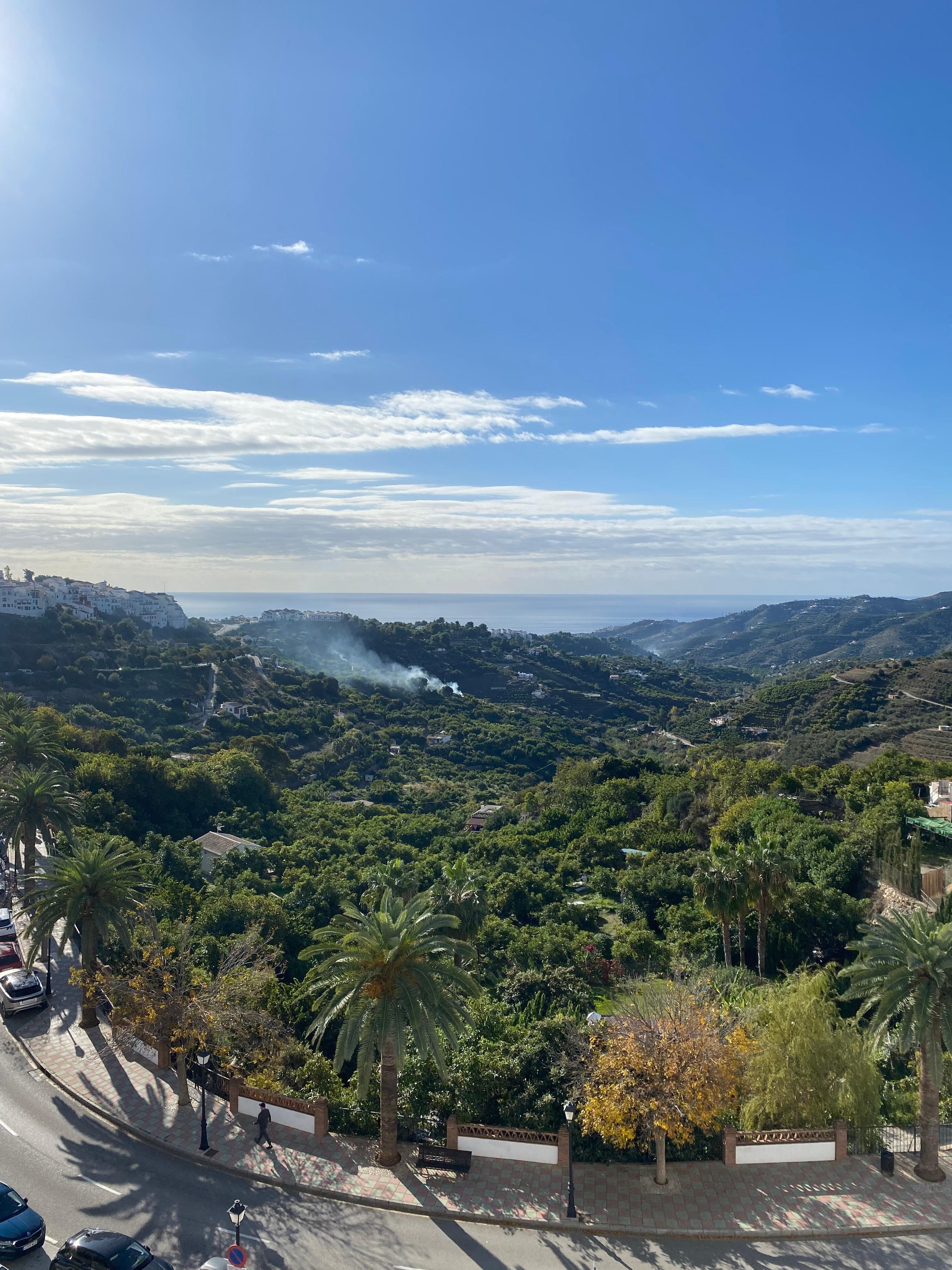 Uitzicht vanop het terras 