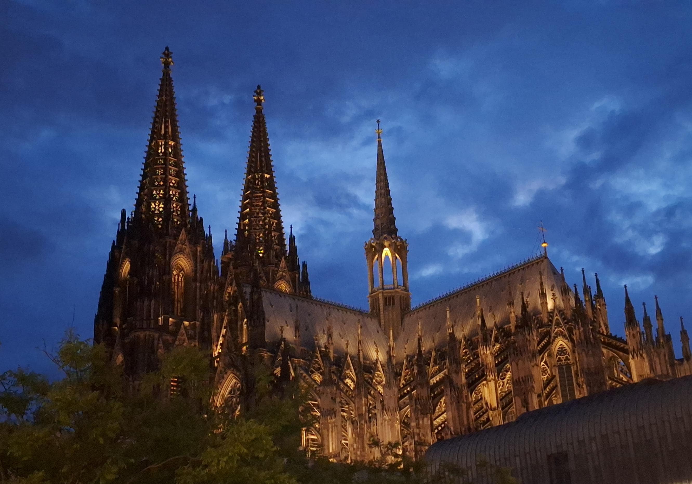 Cathedral from the hotel front entrance.