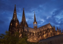 Cathedral from the hotel front entrance.