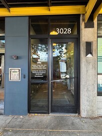 Entrance to get upstairs to the apartment. Elevator is straight ahead
