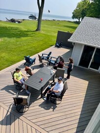 good size deck to enjoy the outside