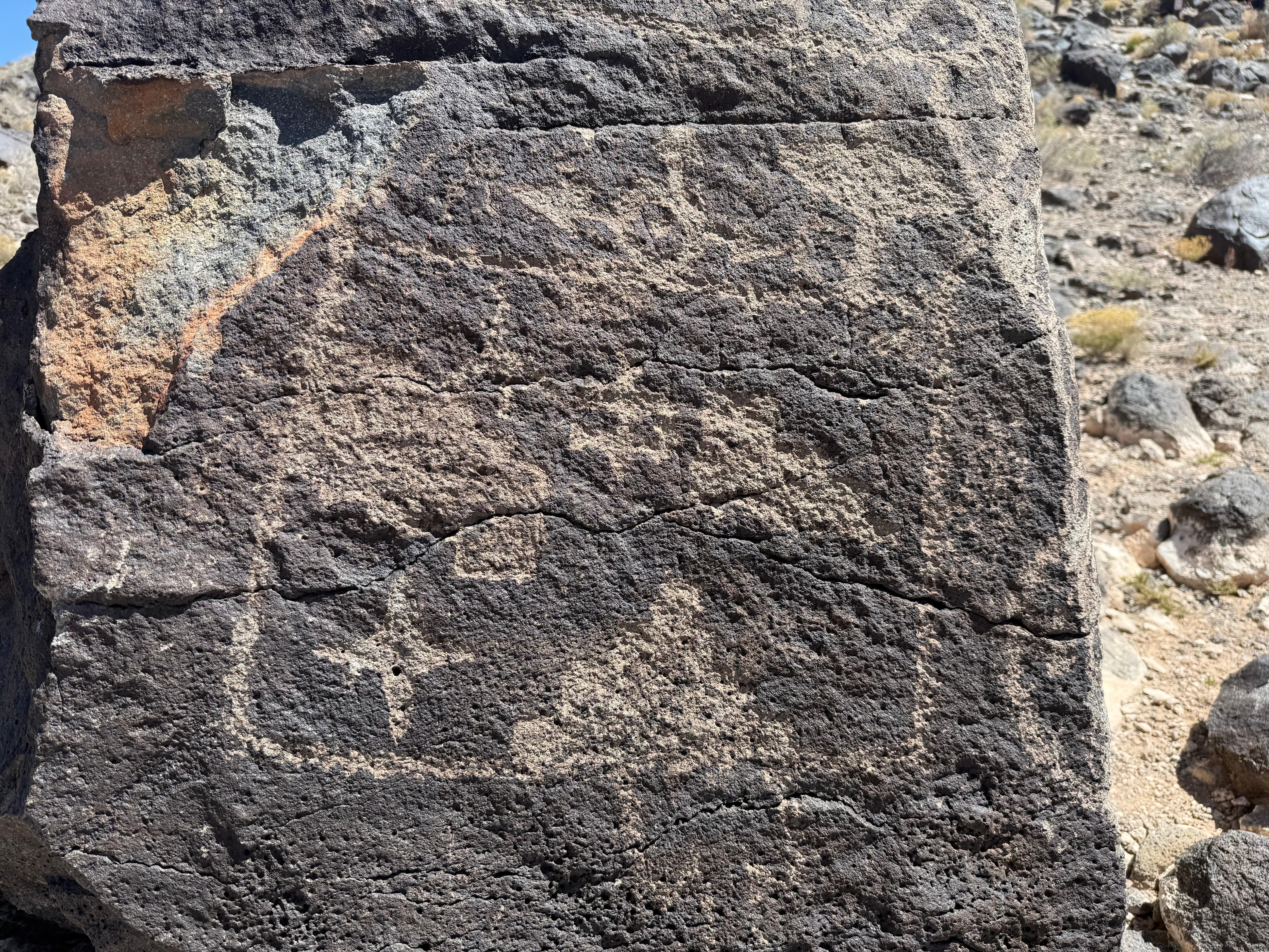 Petroglyphs not far away. Be sure to visit. 