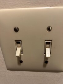 All light switches dirty