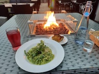 Restaurant patio