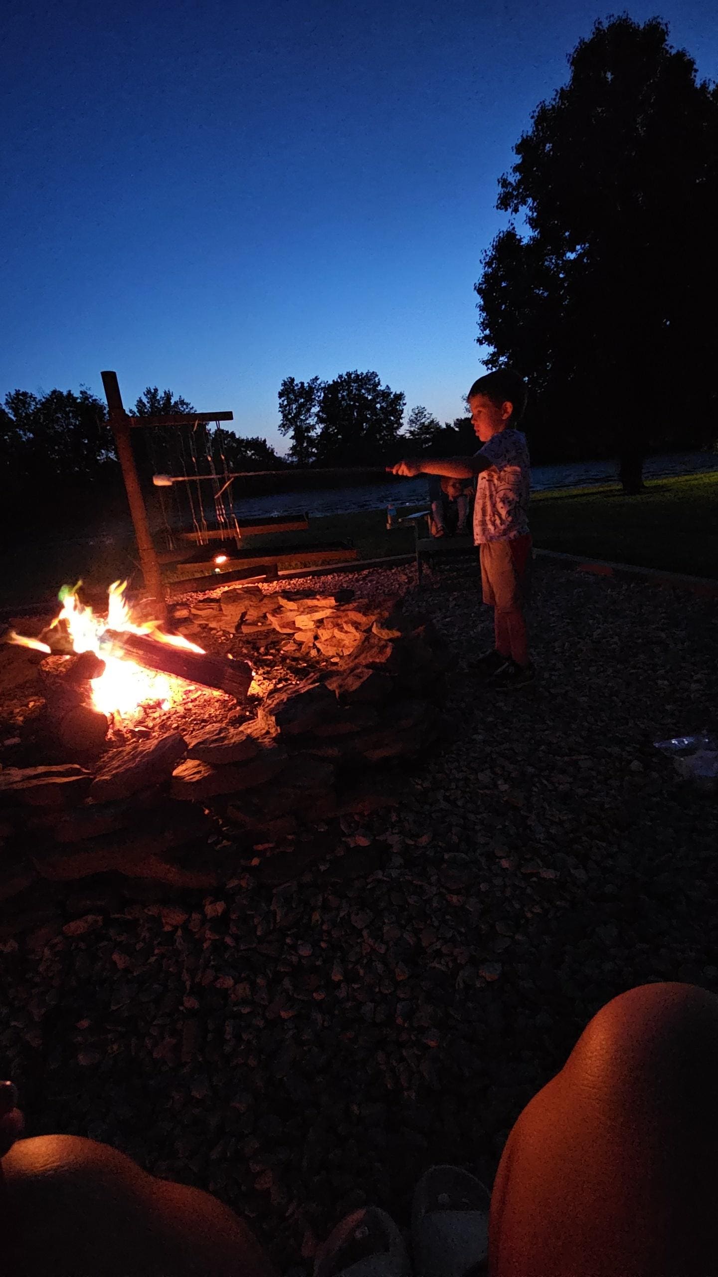 Nice fire pit for roasting marshmallows