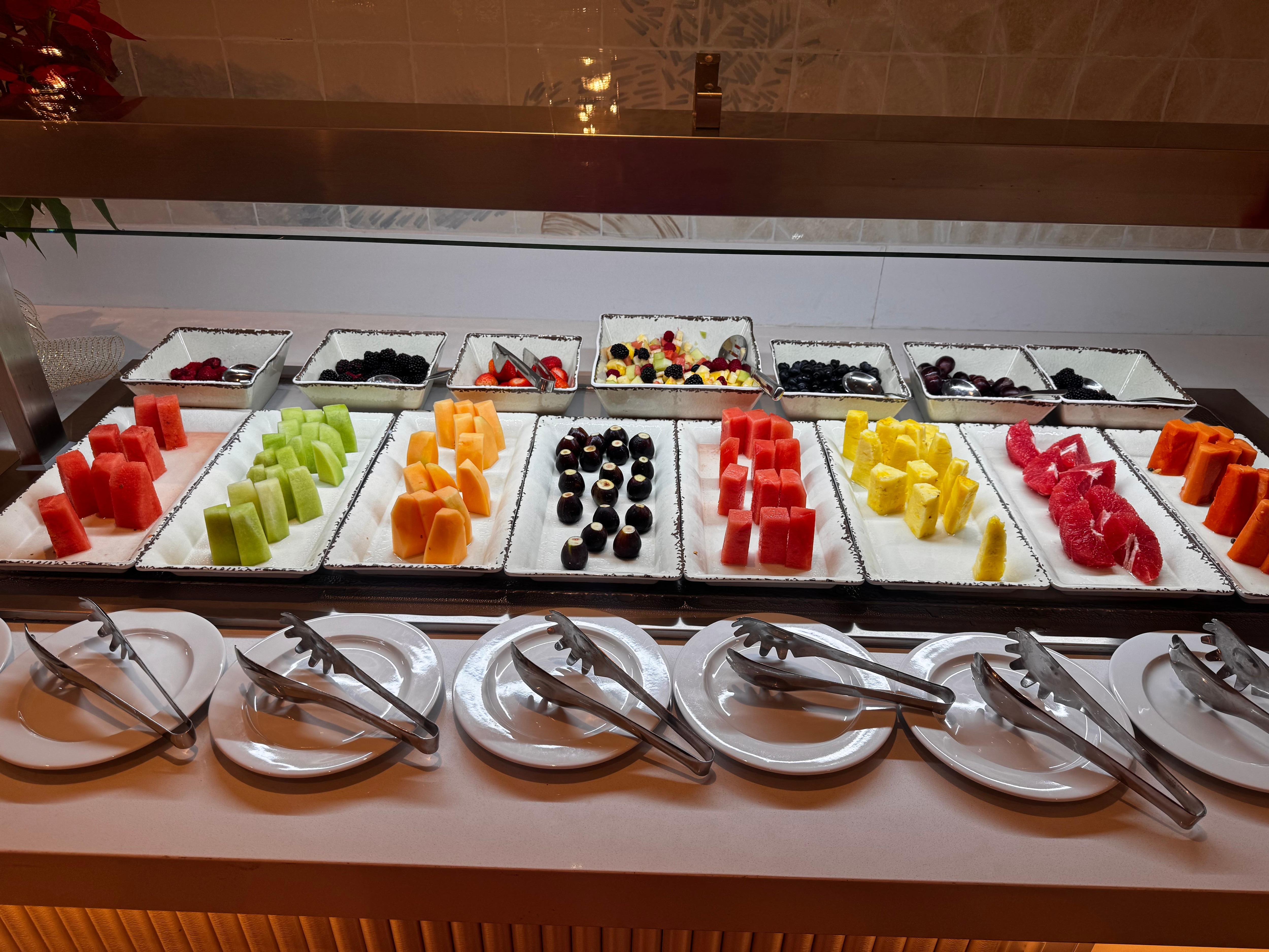 Breakfast fruit display 