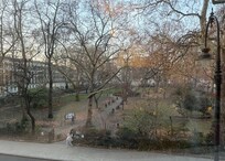 Tavistock Square from hotel window