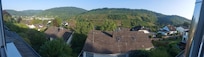Der Blick aus dem Fenster der Ferienwohnung