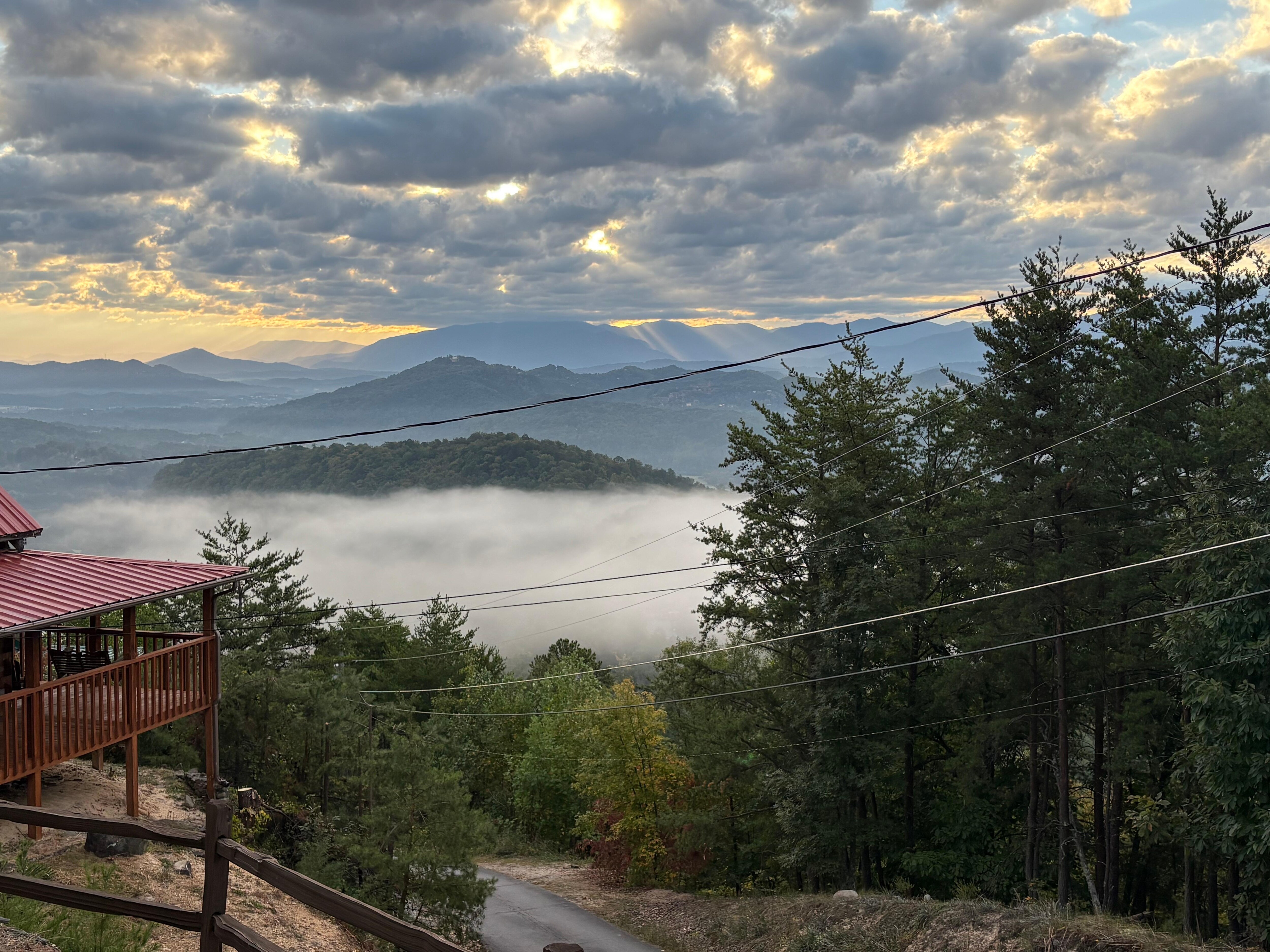 Beautiful sunrise from the deck! 