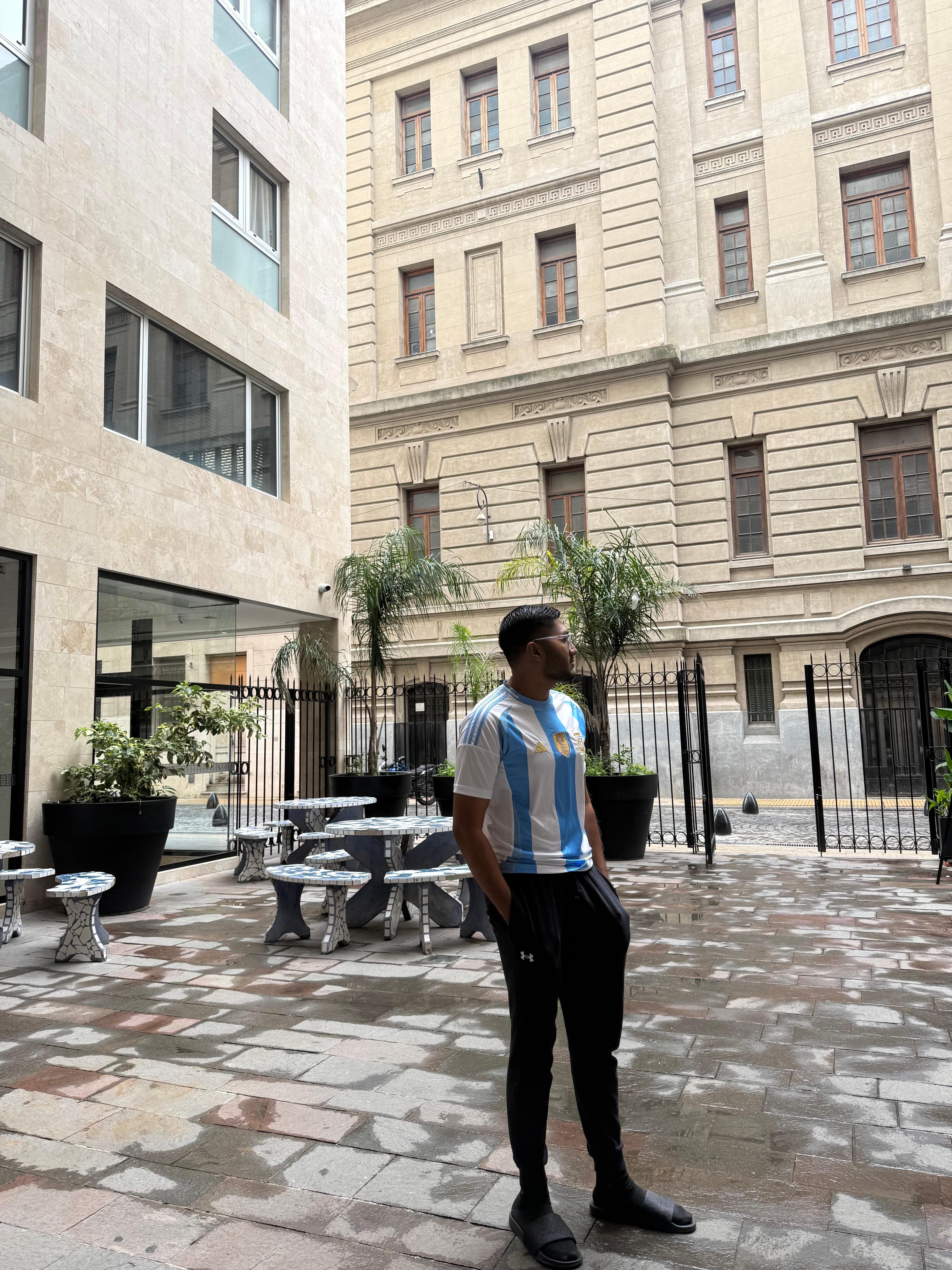 Outside