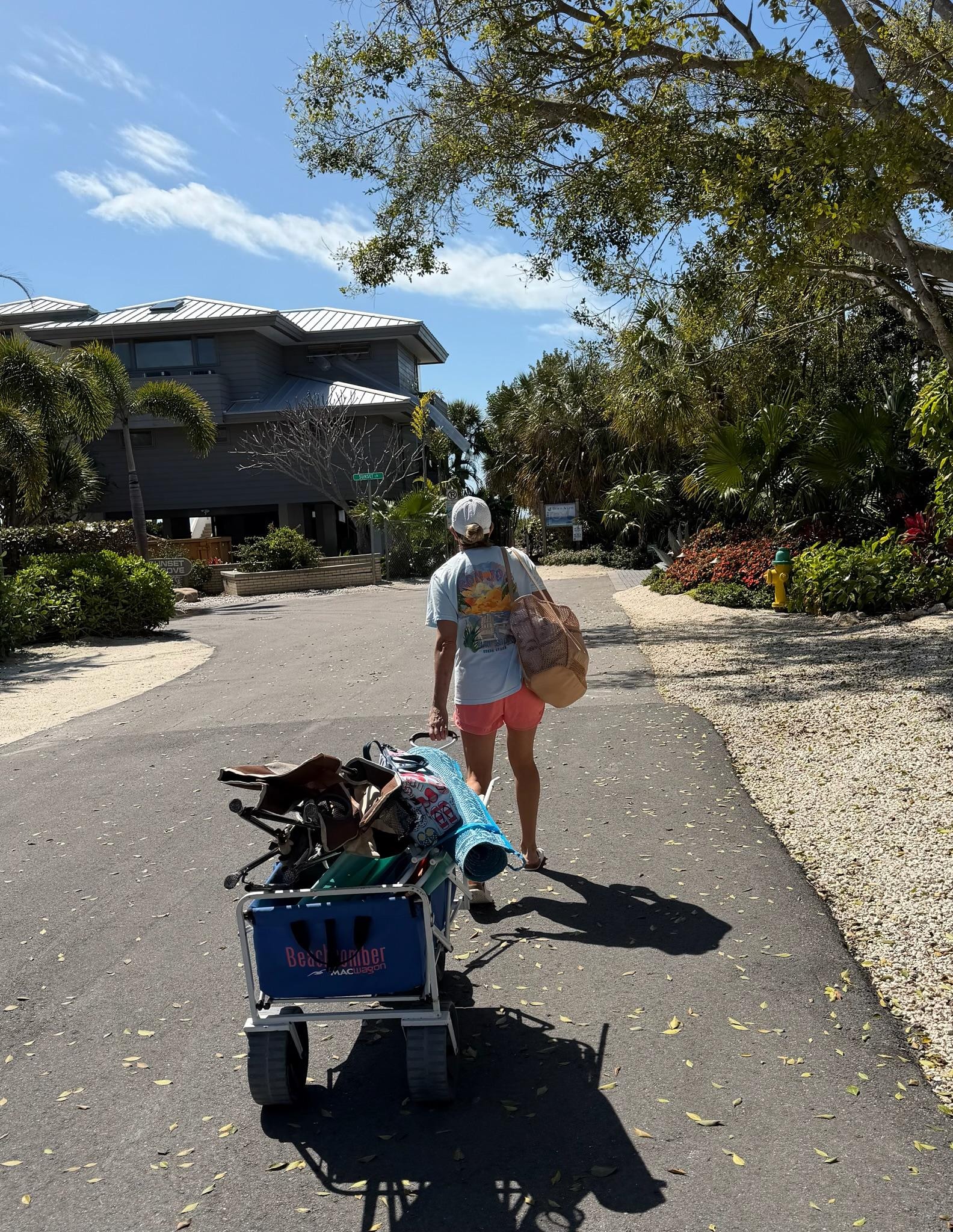 Wagon with some beach equipment provided. (It was well-used, but adequate and saved us from having the expense of renting items.) 