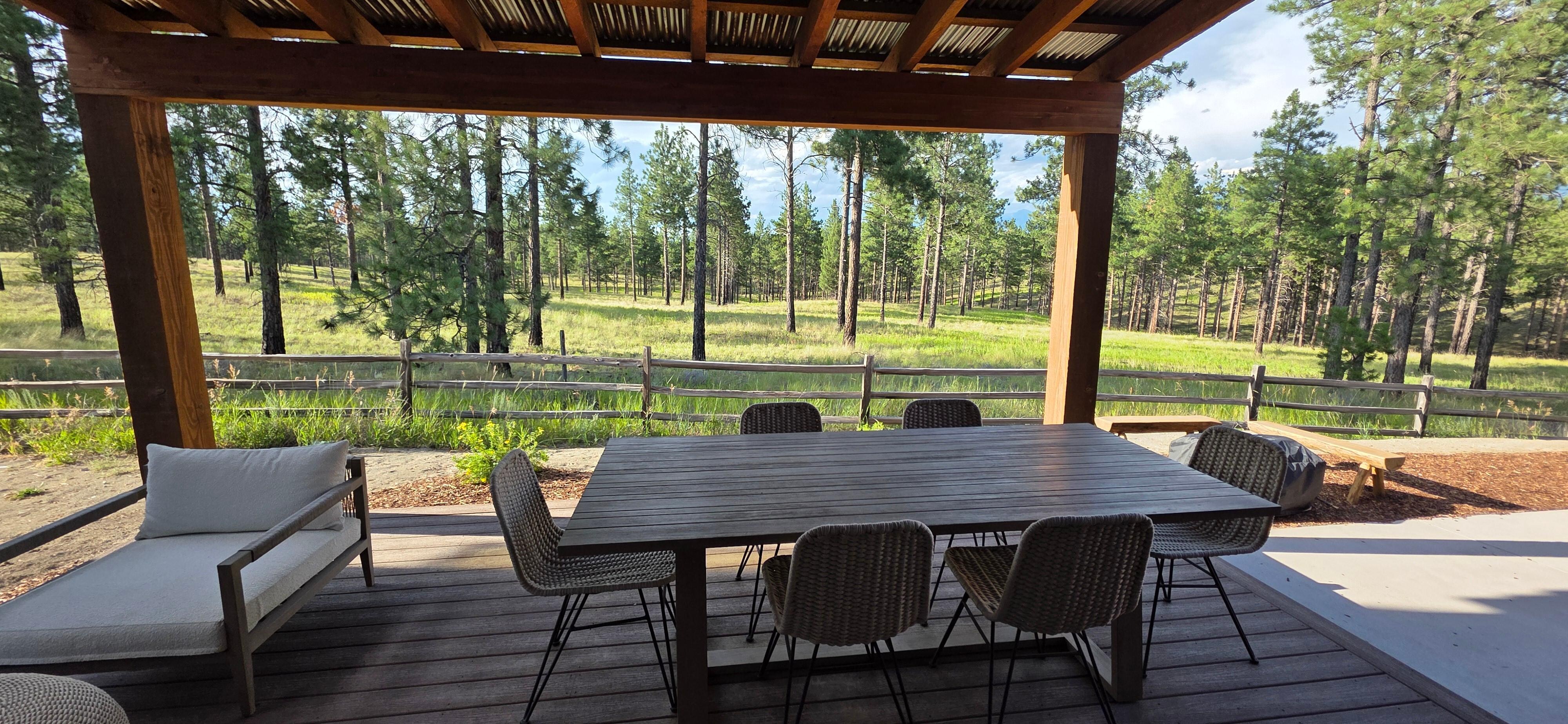 Our view out back.