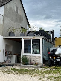 Terrasse hat kein Geländer