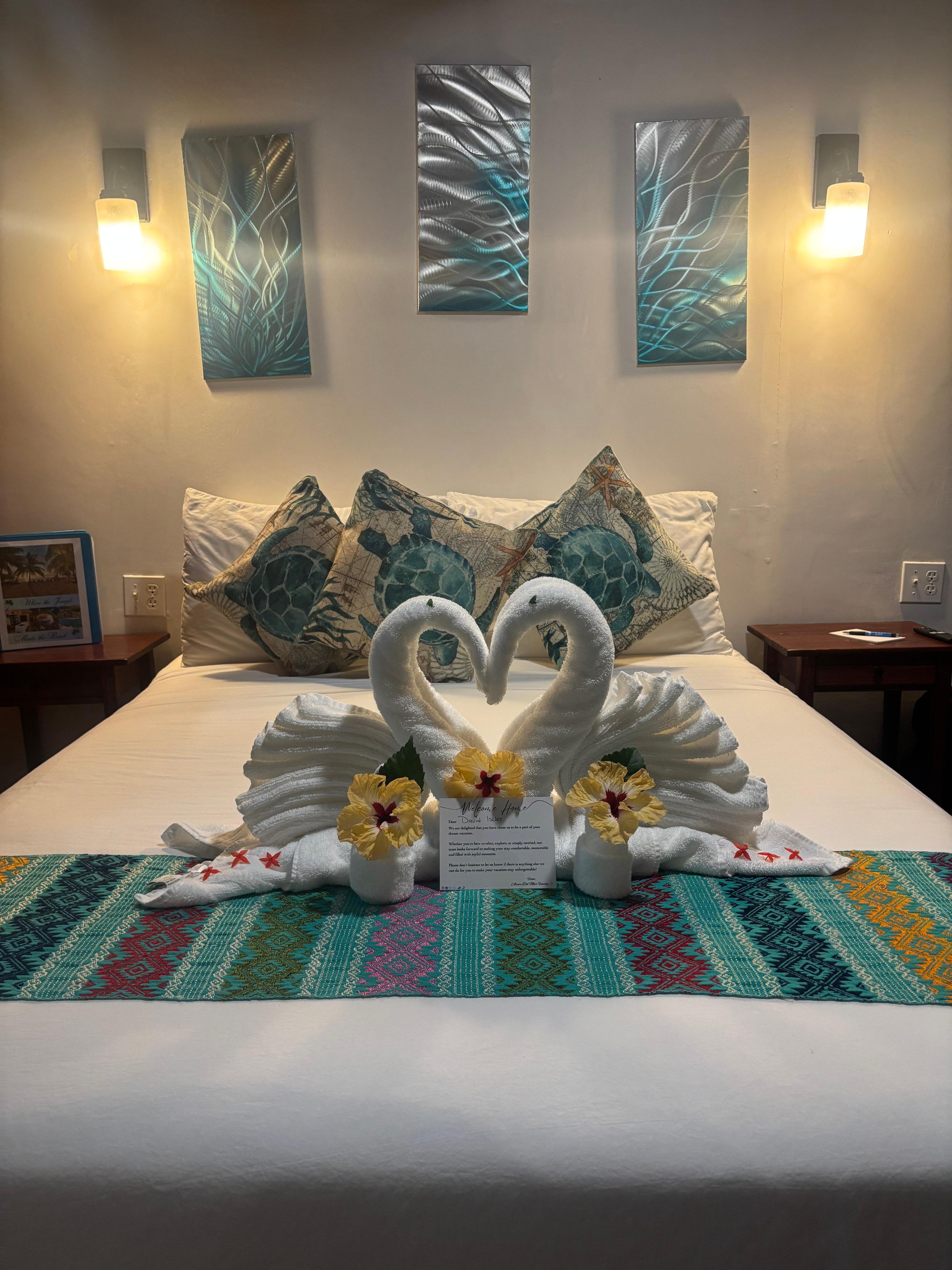 Lovely touch in our room.