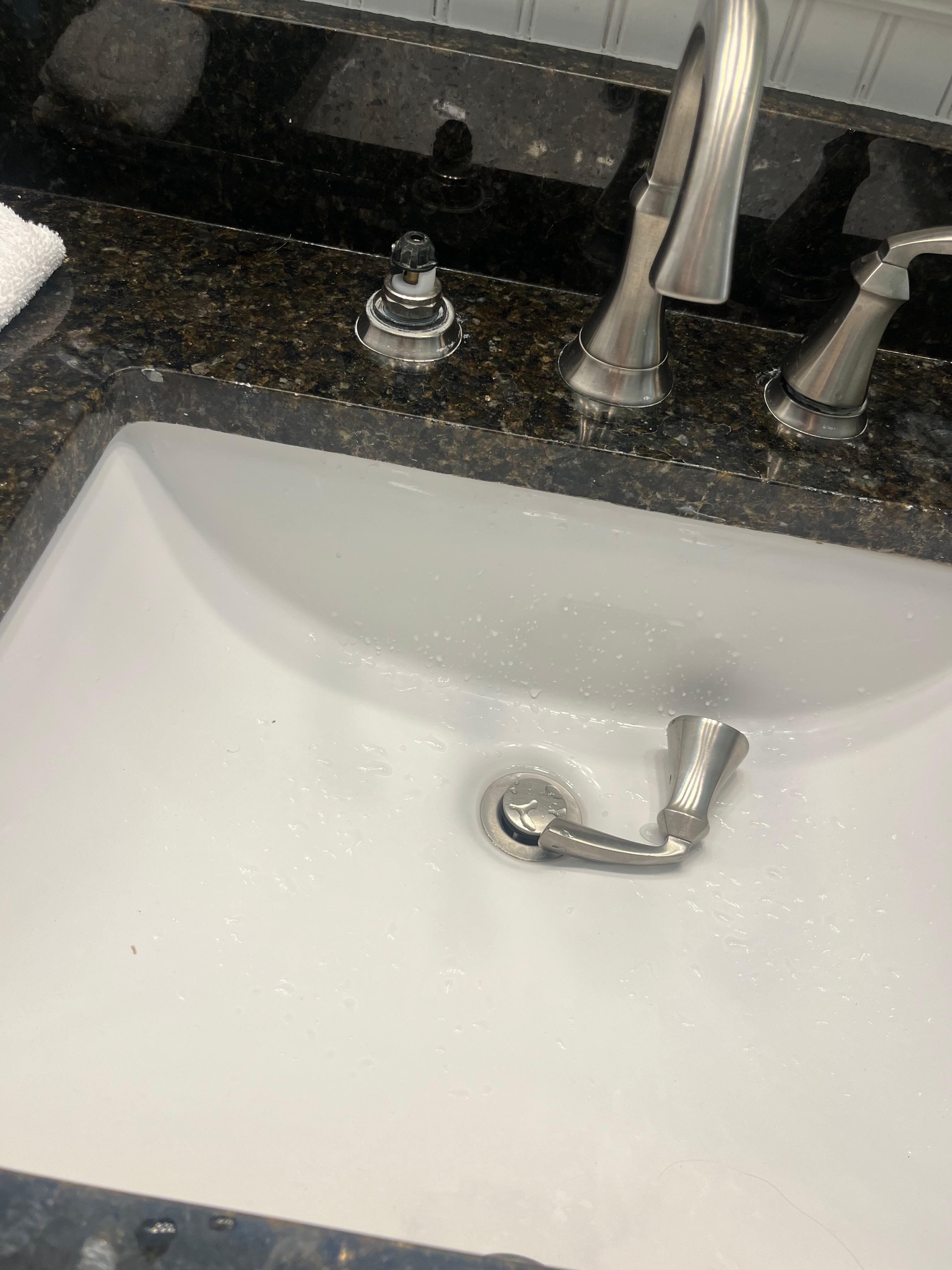 Knob kept falling off when using the sink 