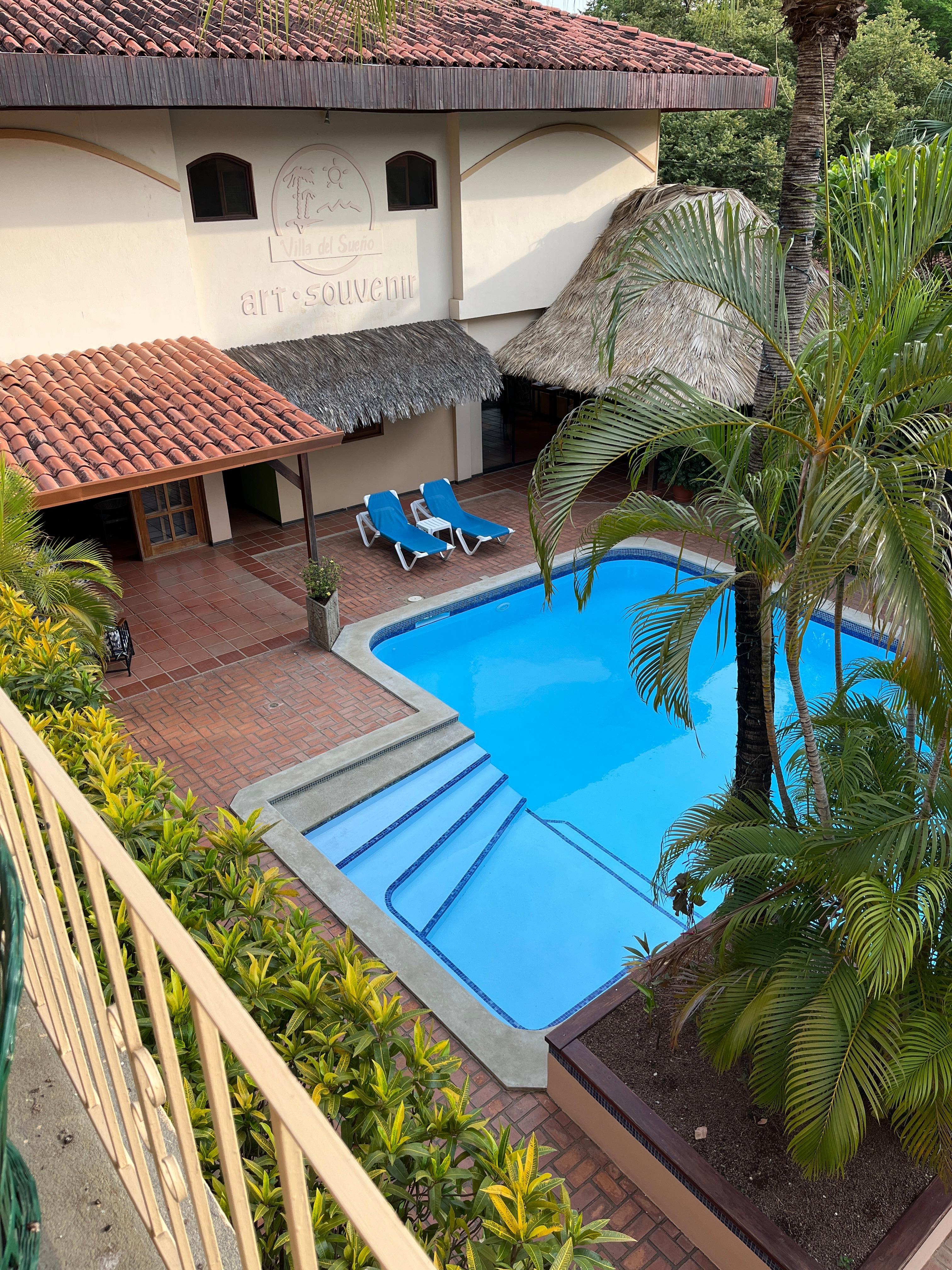 Pool view from our room