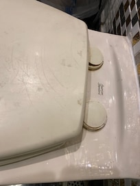 Dirty bathroom.