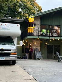 Iowa vs Minnesota! Herky was ready!