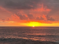 Sunset from the ocean side pool patio