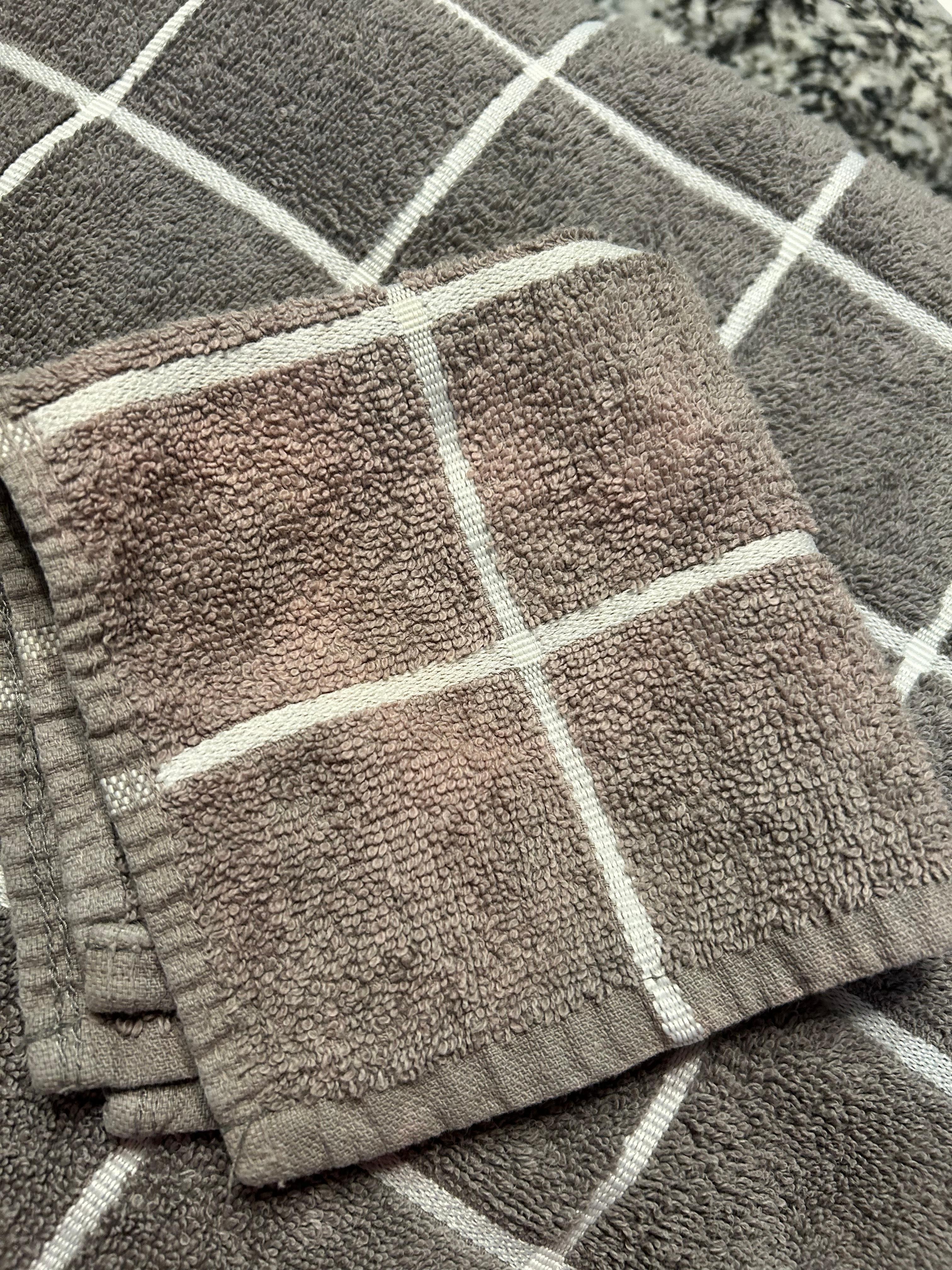 Stained towel. 