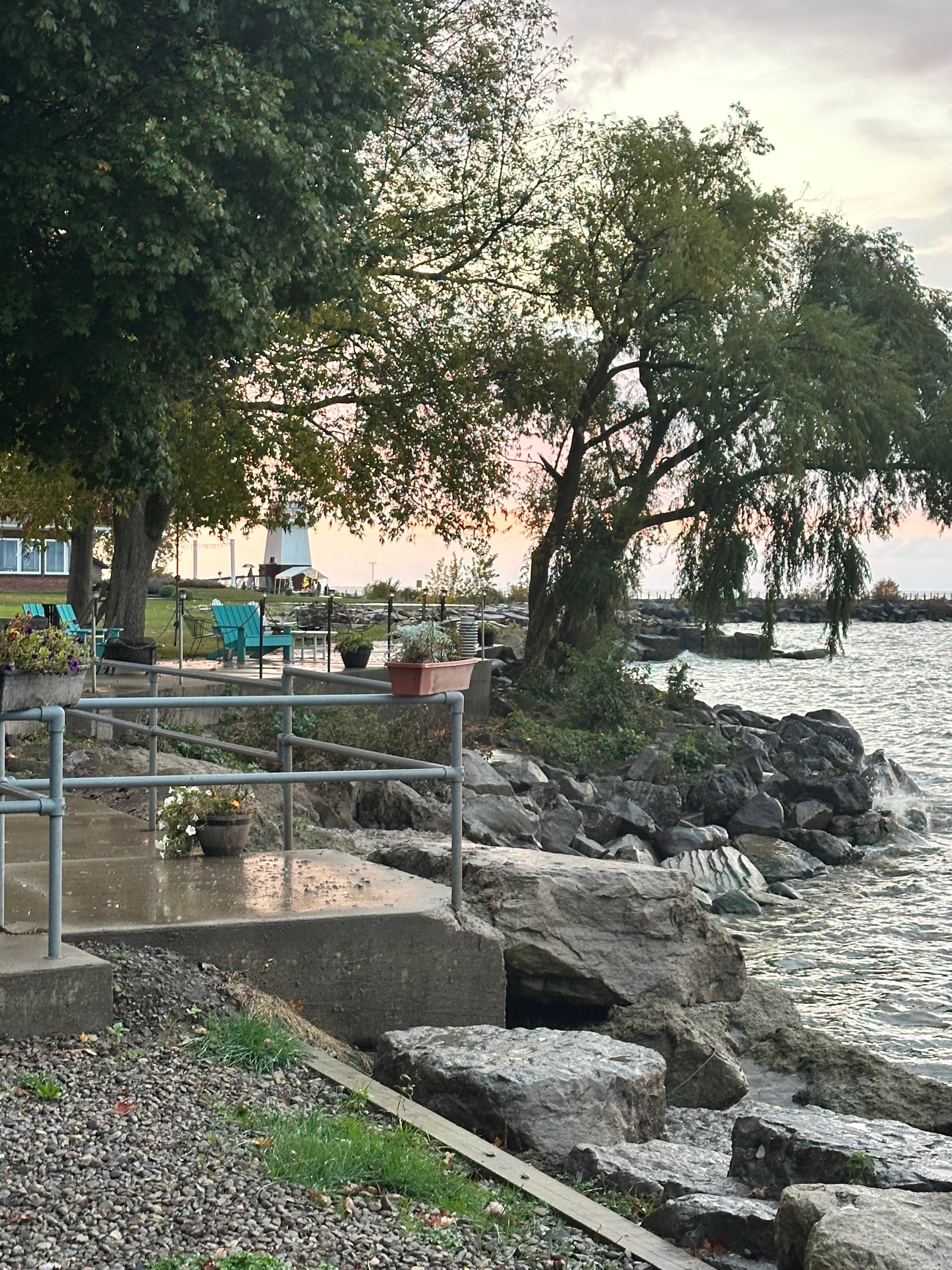 Front view from sliding glass door