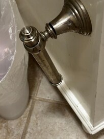 Toilet holder broken