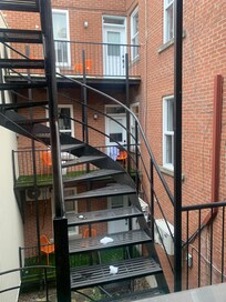 Courtyard with balcony