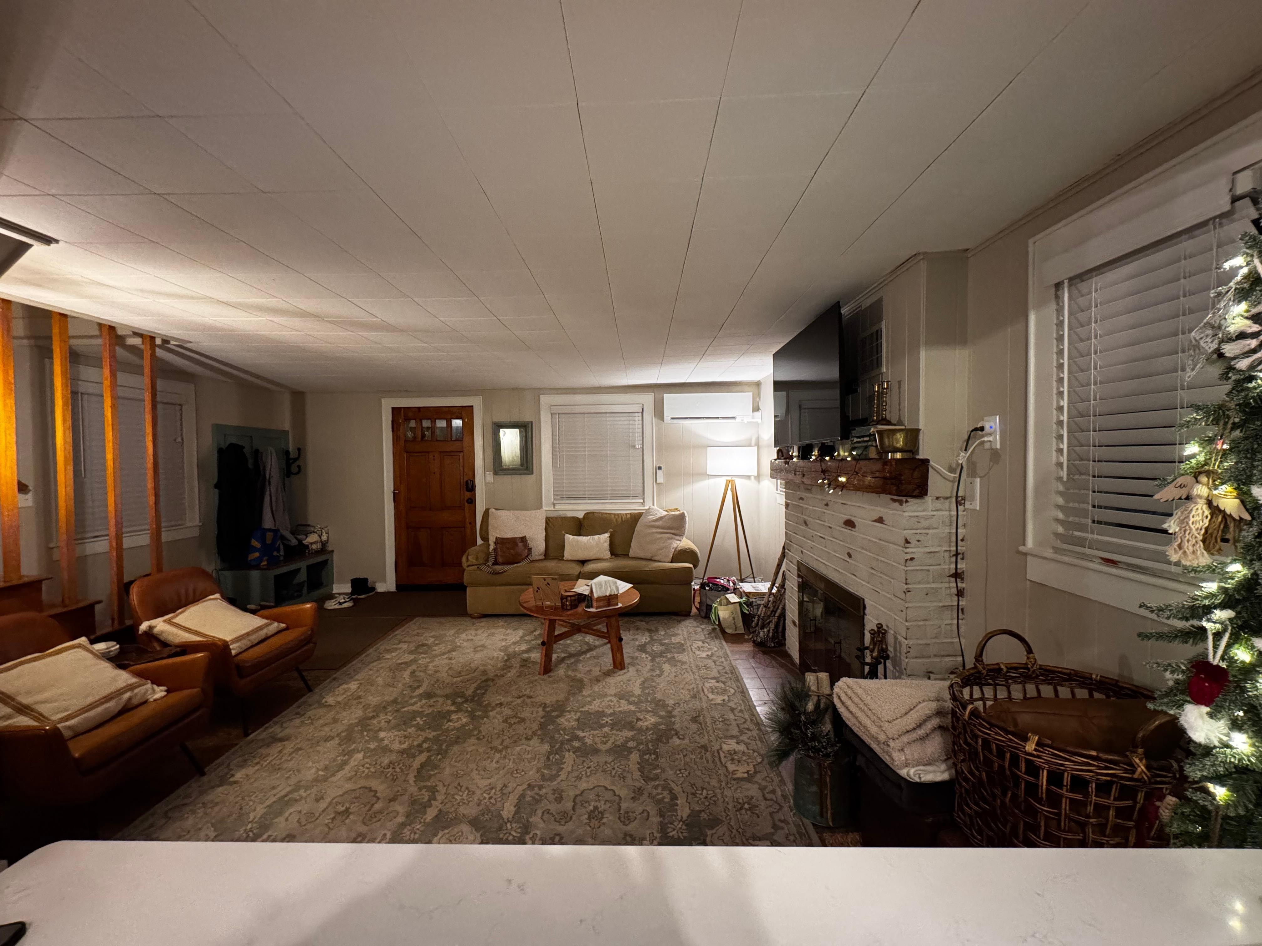 Love the space from kitchen to living room. 