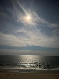 Moonlit night off balcony