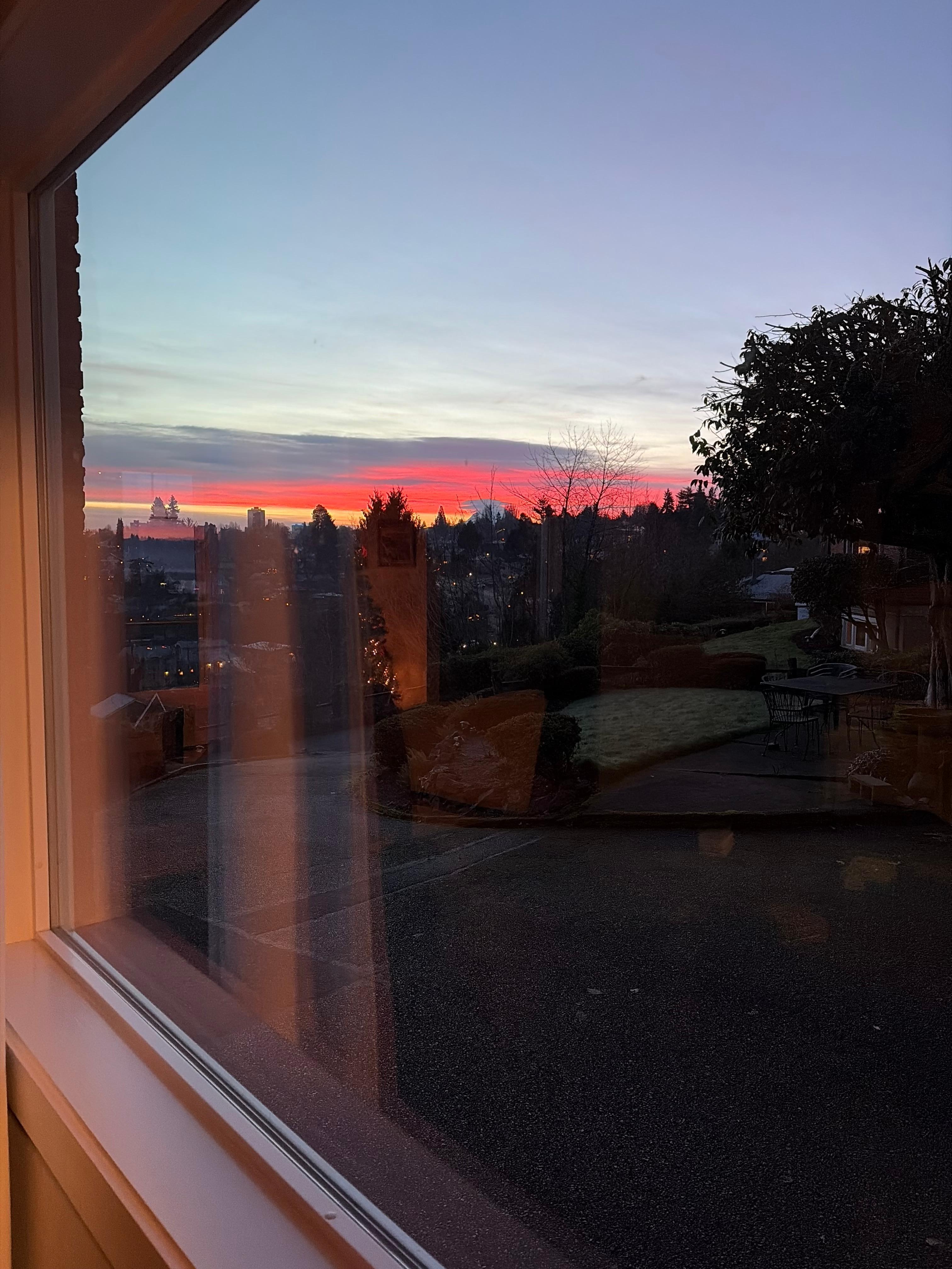 Kitchen window view