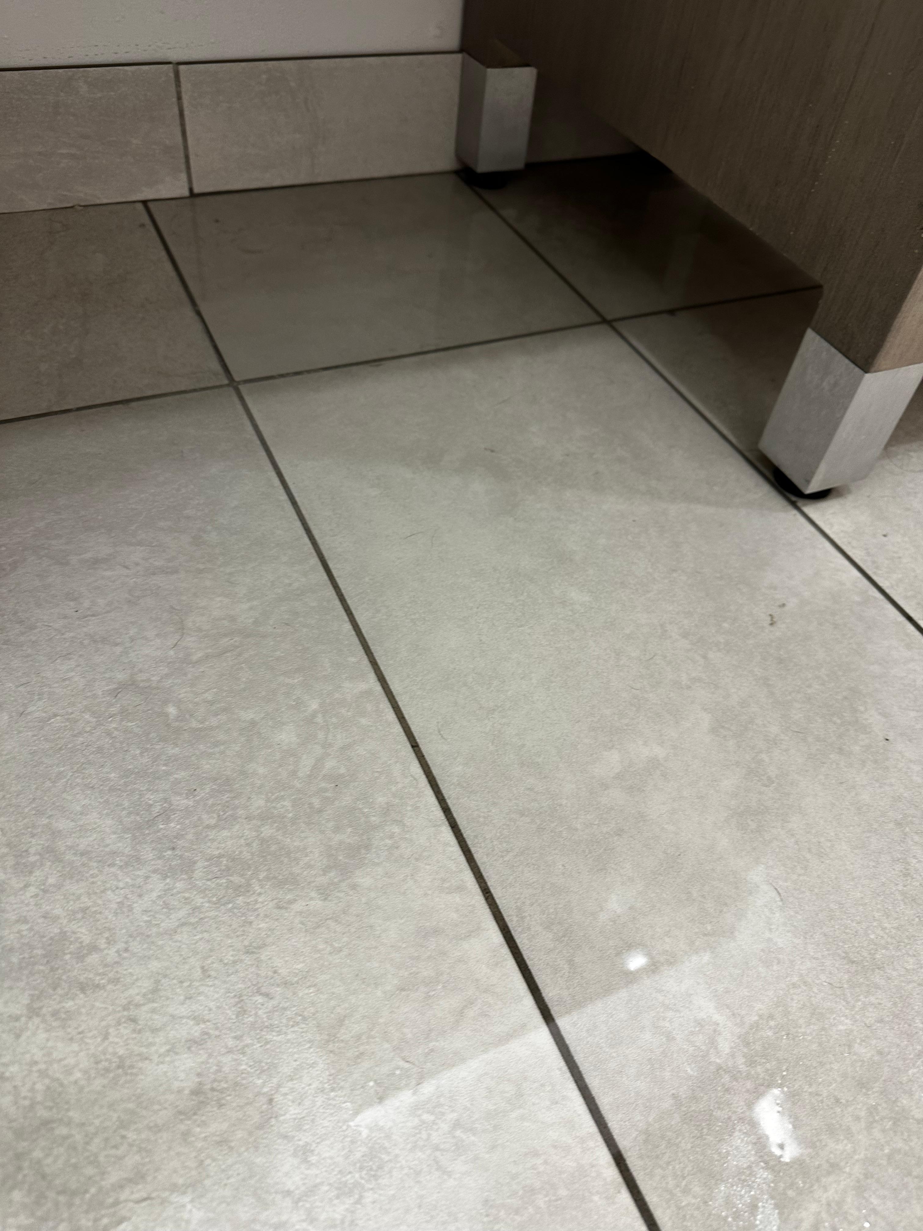 Flooding in bathroom 