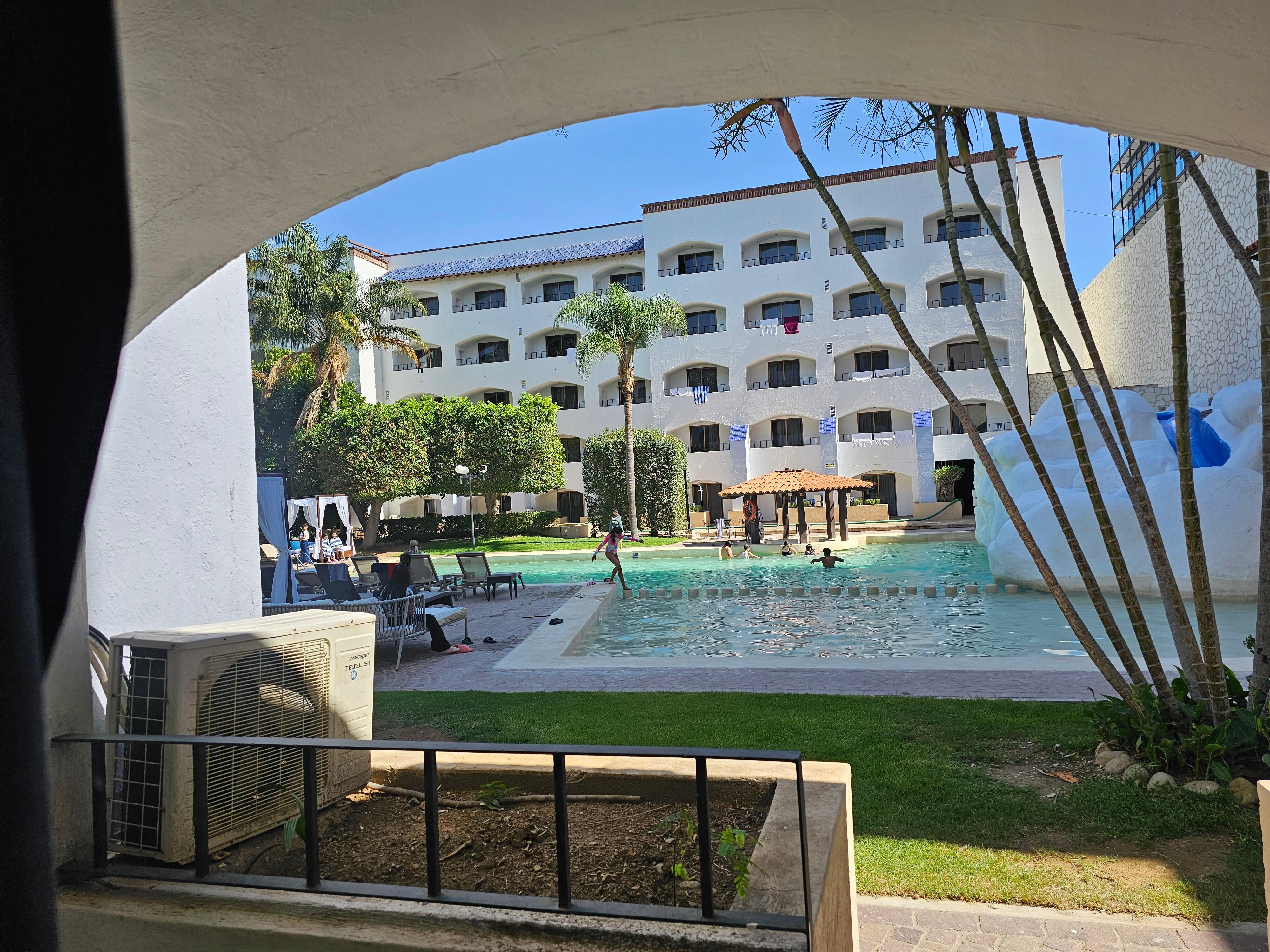 Pool view from my room all the first floor rooms had a nice view of the pool and the upstairs rooms had nice balconies with great views. 