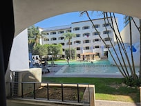 Pool view from my room all the first floor rooms had a nice view of the pool and the upstairs rooms had nice balconies with great views.