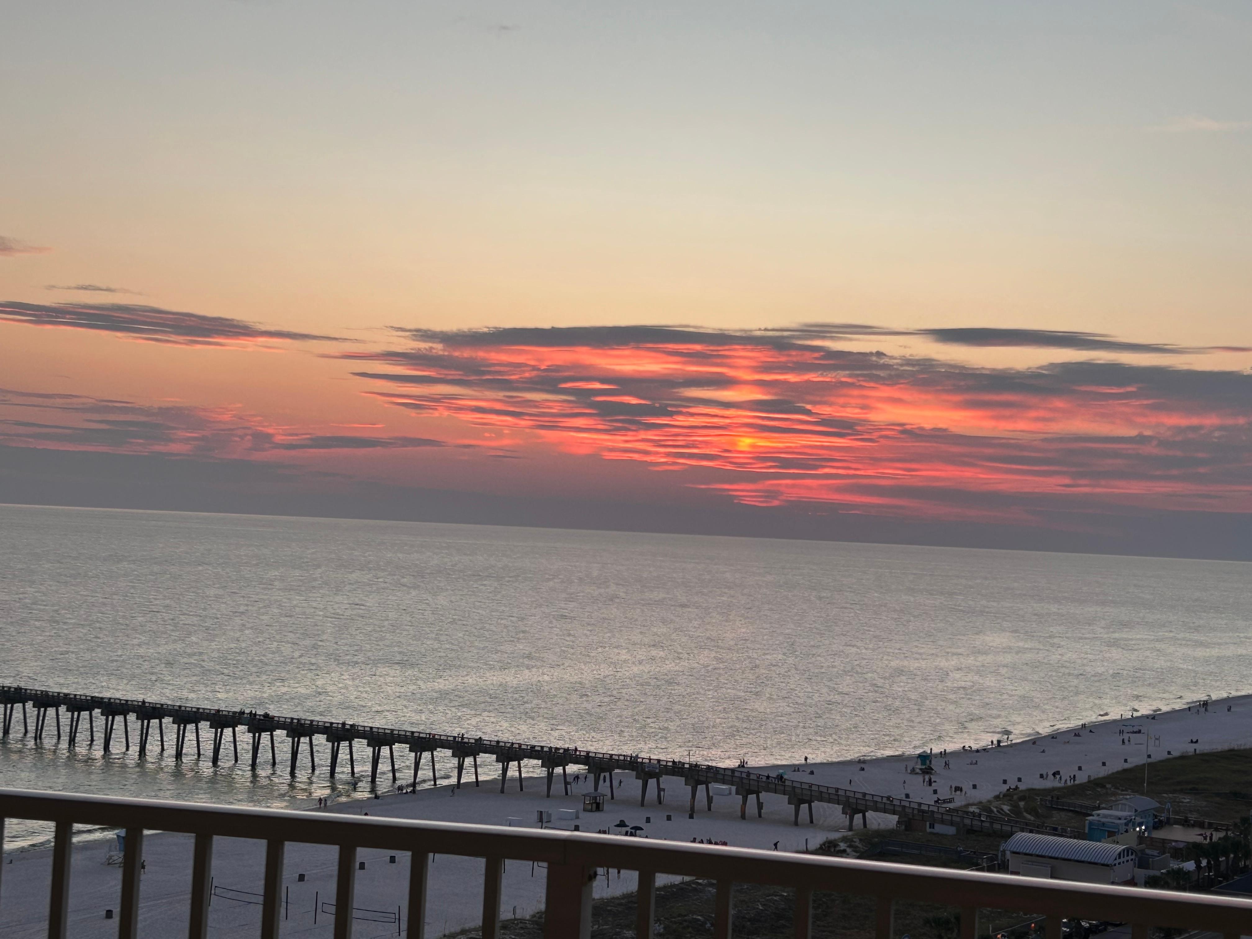 Unit faces west for gorgeous sunsets