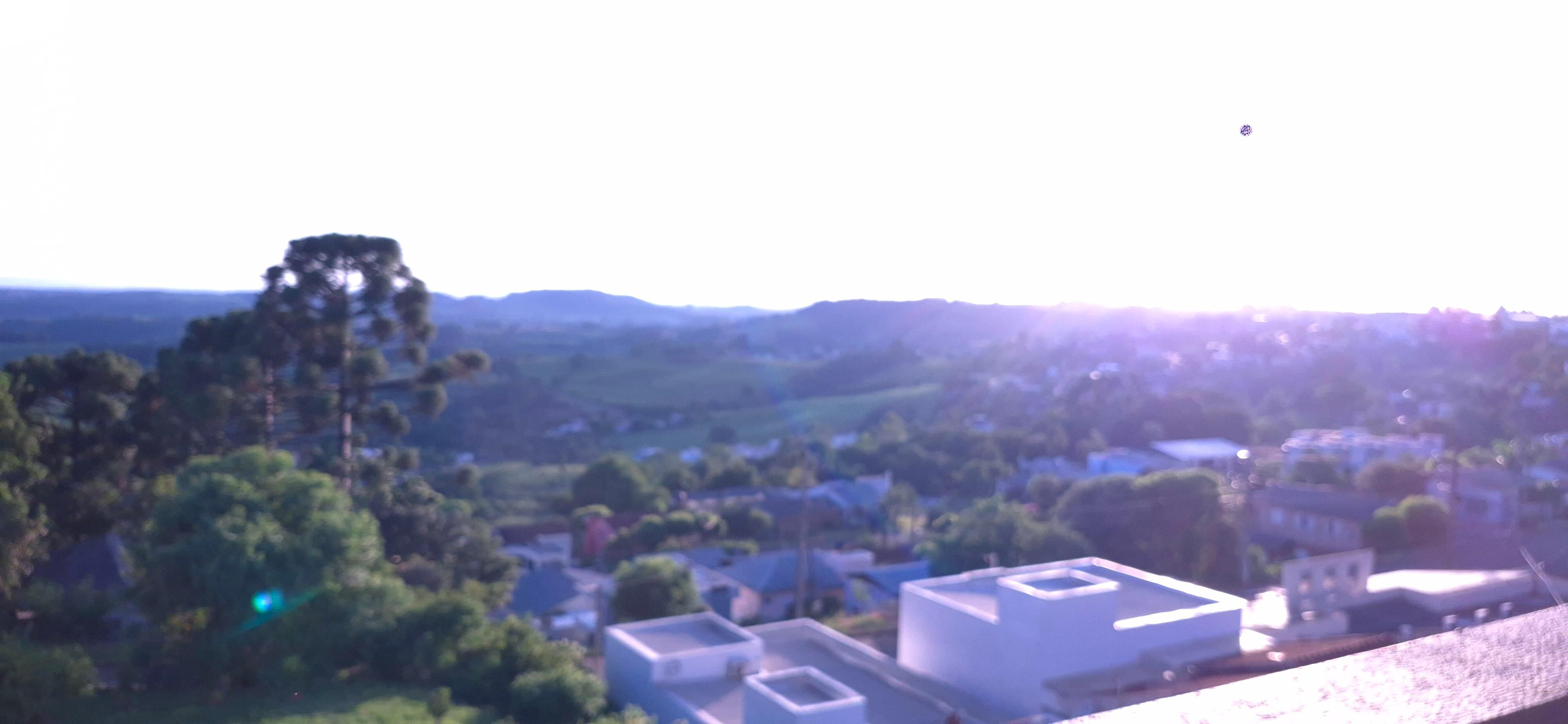 Vista do amanhecer no Hotel LF.