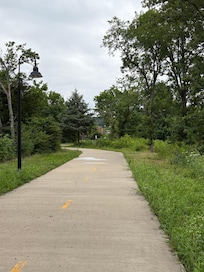 A lovely walking trail near the property.