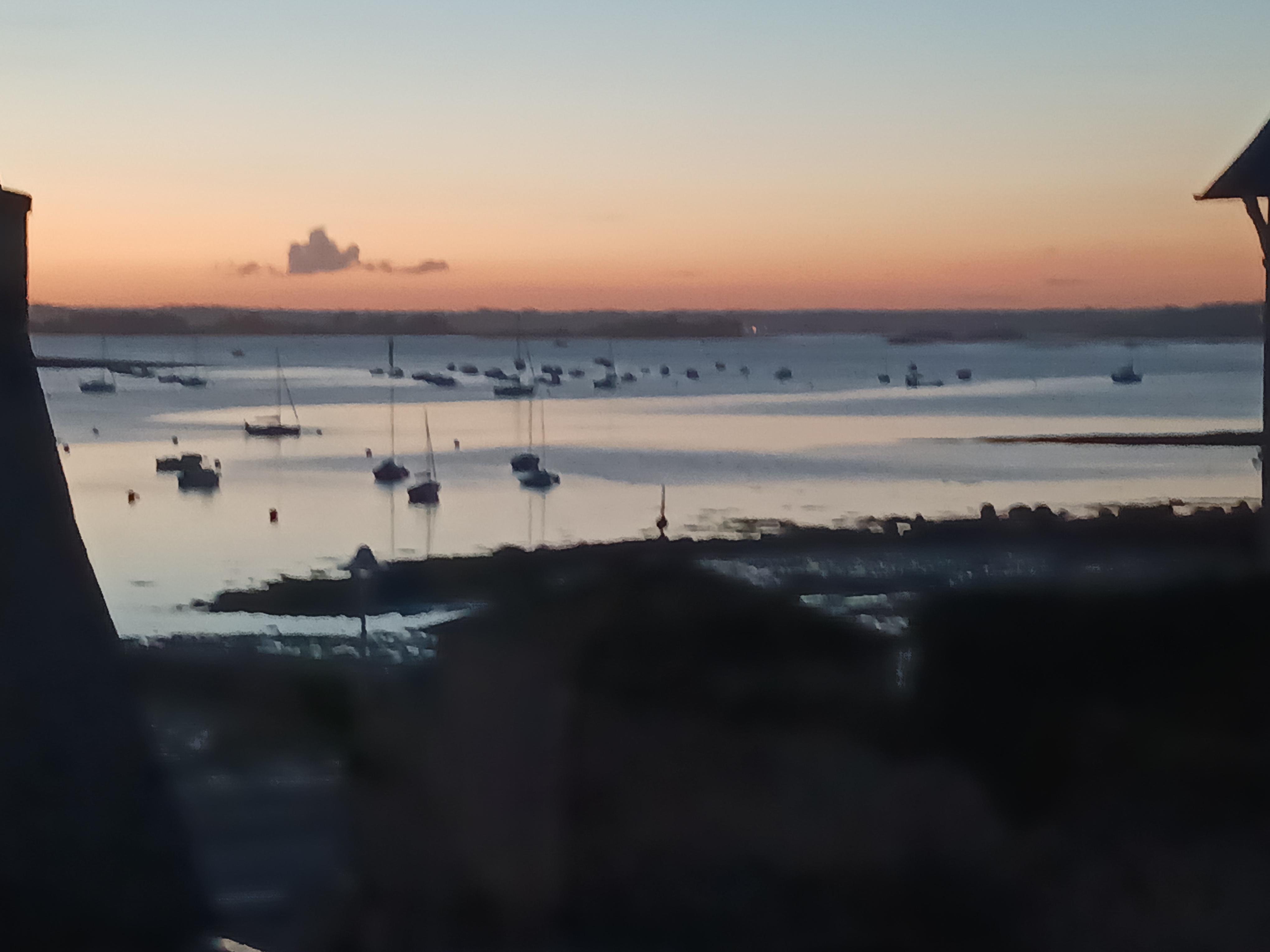 Le matin à l aube depuis la chambre à l'étage 
