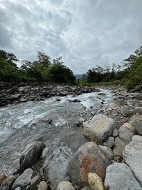 Refreshing river at the end of the trail.