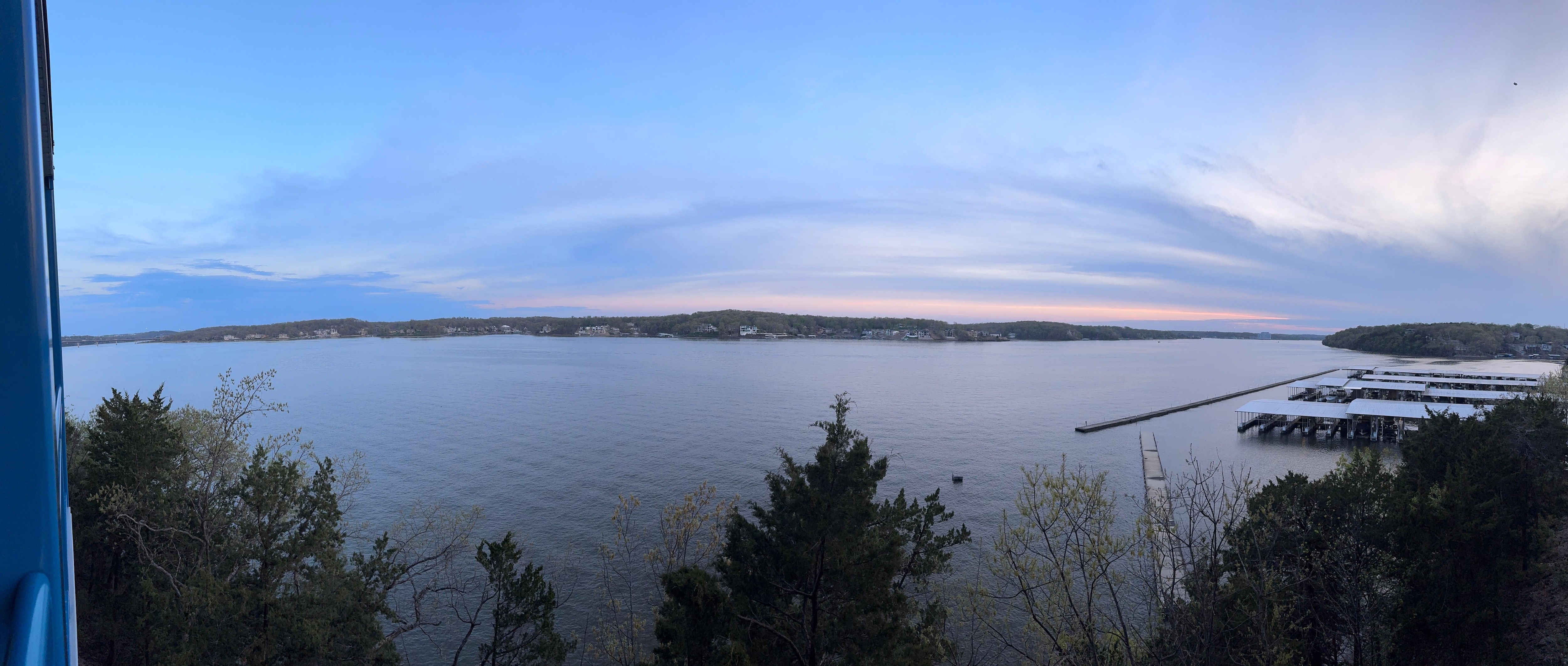 View from the upper balcony. 