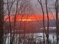Beautiful sunrises and view from back deck