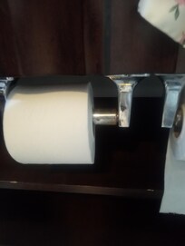 Rusty toilet paper holders