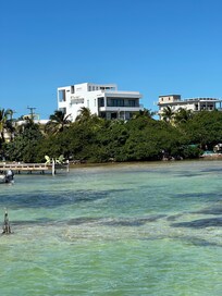 View of the building from a fishing boat we were on.
