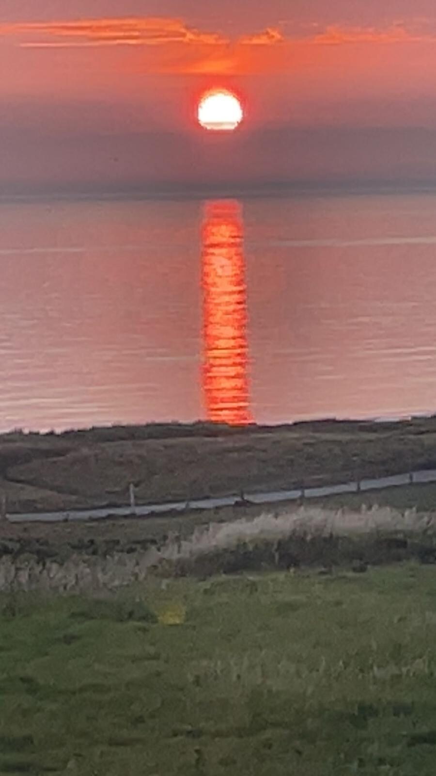 Sonnenuntergang von der Terasse