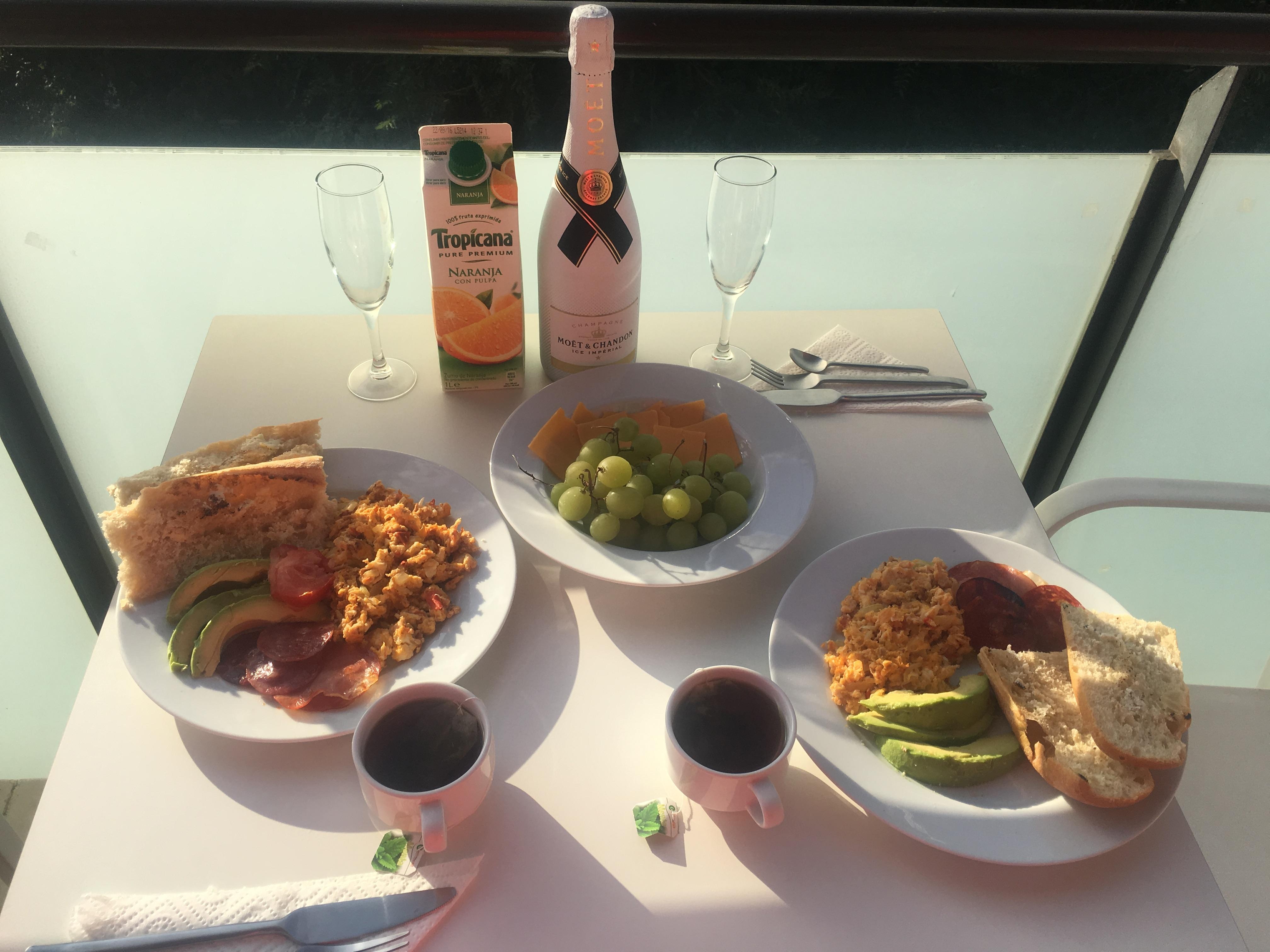 Didn't take pics of the apartment but everything was there for us to enjoy breakfast on the terrace. And all food items were bought across the street at the local market.