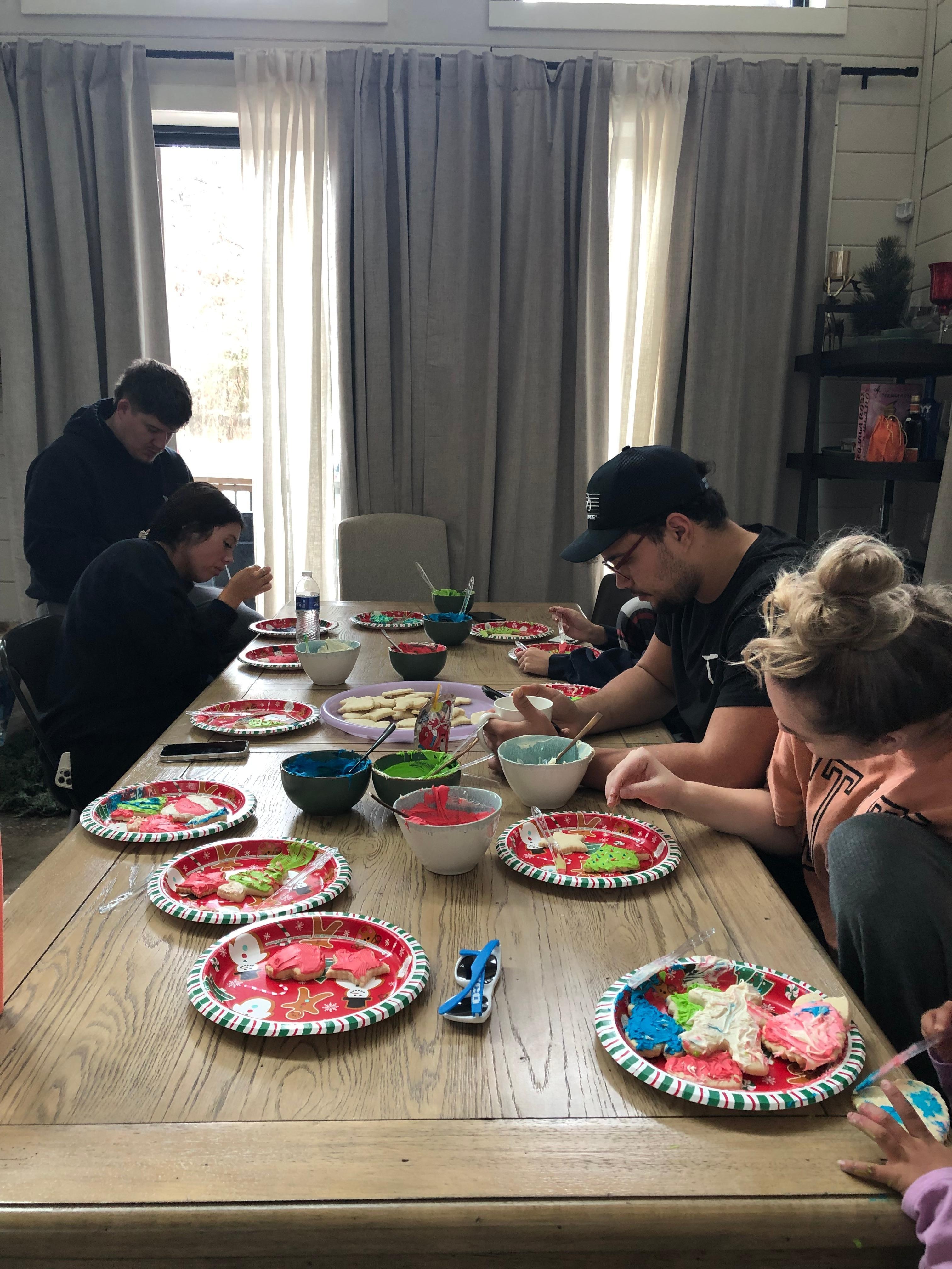 Decorated Christmas cookies