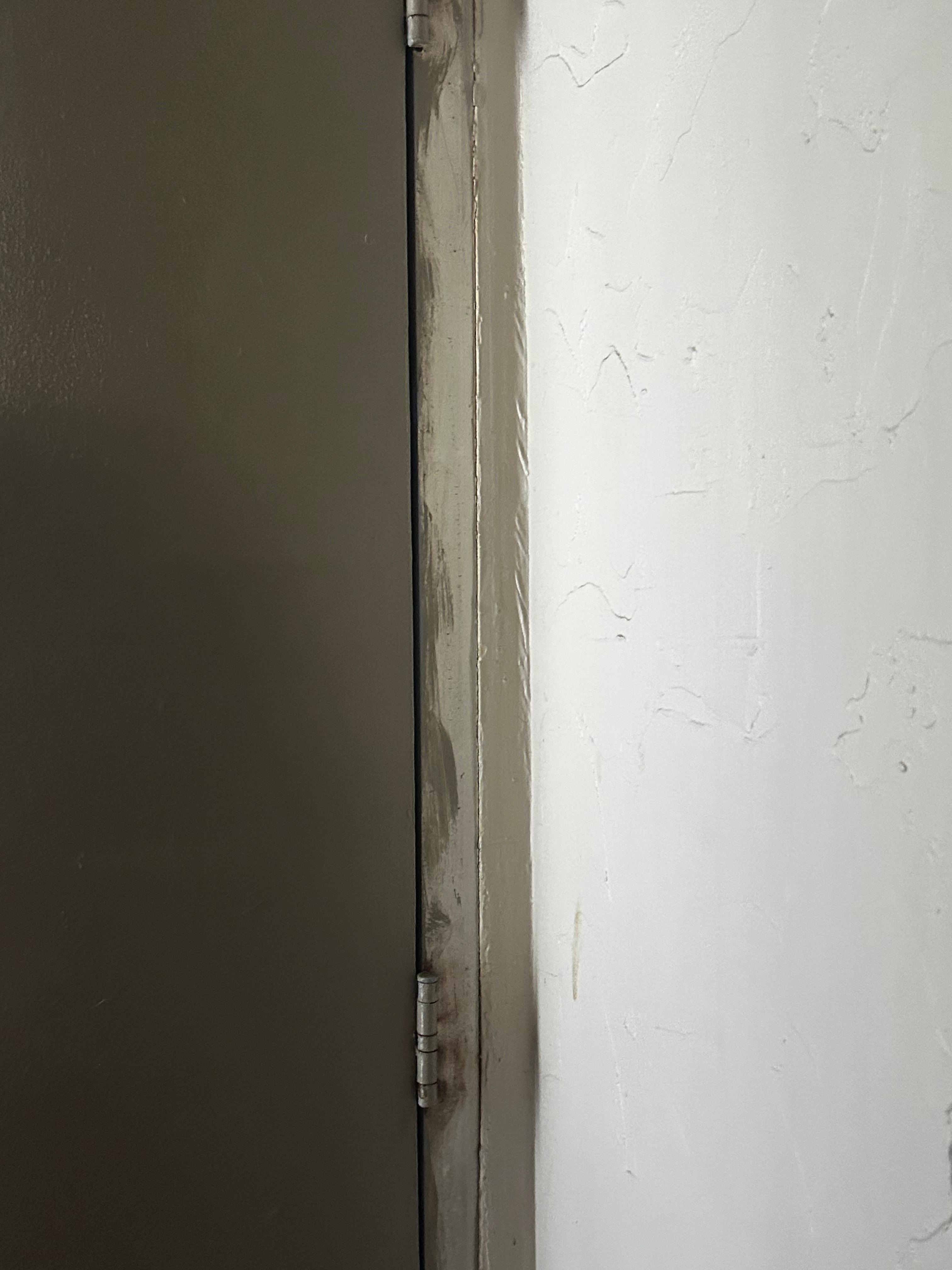 Paint on door jam 